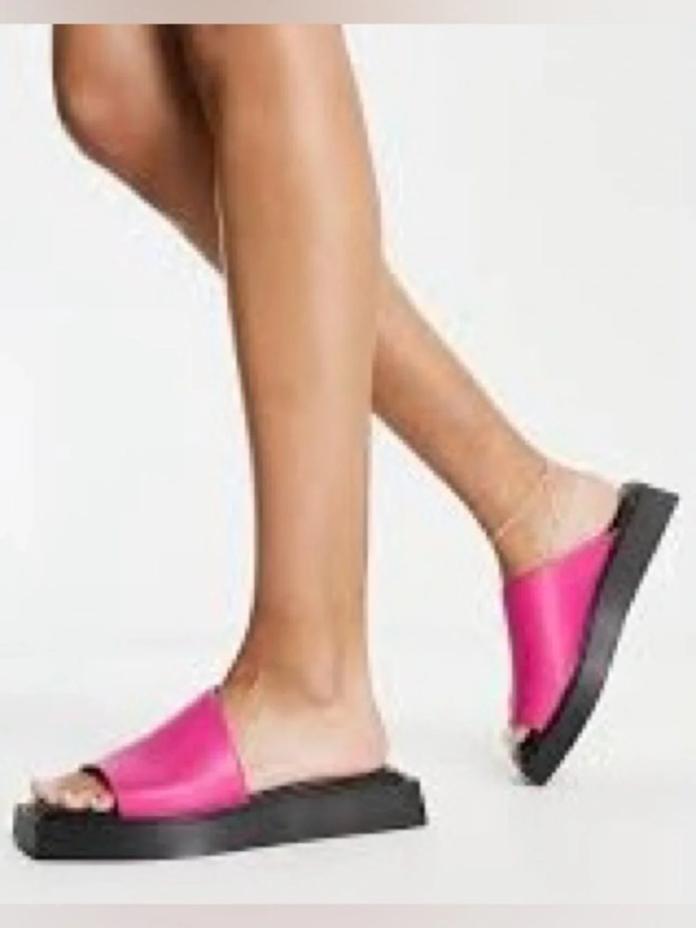 Vagabond Shoemakers Evy Slide Leather Sandals Hot Pink Women’s Size EU41 NEW